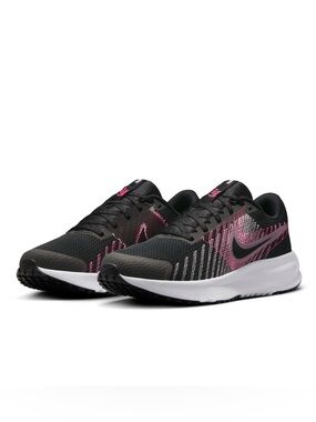 NIKE Womens Run Defy Running Shoes-Black Pink-Size 7.5-Lightweight Run Sneakers